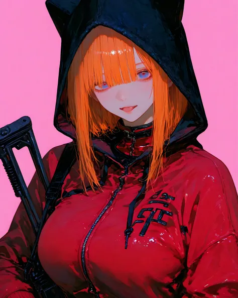         8k wallpaper、 Masterpiece、最  high quality    、  high quality      、  high detail、、           absurd,   latest,               1 female、  orange hair、  blue eyes、  red plug suit、  Red jersey on the front 、(  Red jersey on the front の中にプラグスーツ)blackキャッ...