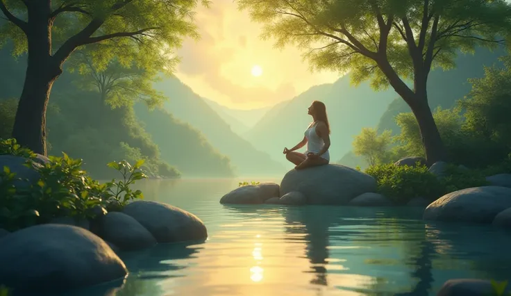 Create images for a YouTube video that will be by Lofi that image will be placed in this video, Please create the best image imagine the context it is a video where you will have relaxing music that can be used to study relax/meditate