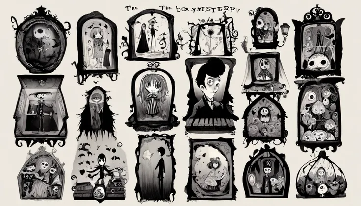     Tim Burton's style、The Box of Mystery、The person who opens