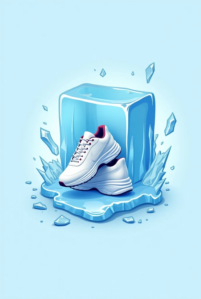 Chillkicks logo with ice block 