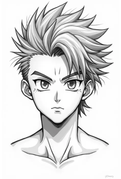 looking to get a portrait sketch of an OC — i have no prior references of him yet. would highly prefer if this is done within the next few hours

Do in anime style sketch and like goku or baki hanma

Do art in black line art transparent wait white backgrou...