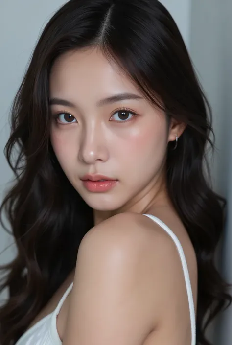 20 year old asian woman, Clear photos, inches, Shot in the studio