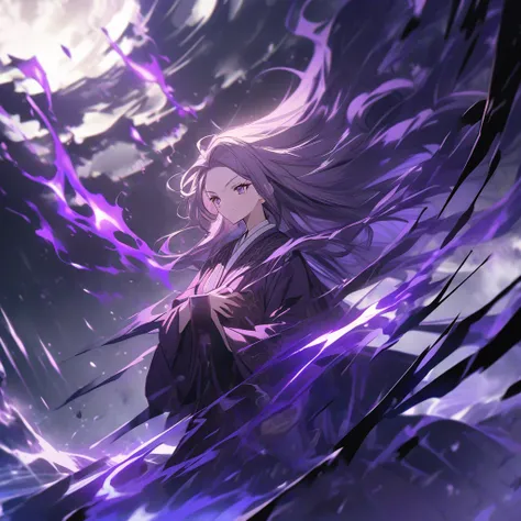 A dark purple flame with great power dwells in both hands、An 18-year-old woman who manipulates it。Her details are full of mysteries、It has enough power to stop a large-scale tsunami disaster by one person。