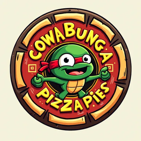 Cartoonish Logo for Cowabunga Pizza Pies.Guys, I can use Canva AI logo creator too. Let’s try something a little different.

I am looking for a logo I can use as a sign on a rectangular wall ( pic in photos)
I'm in need of a professional graphic designer t...