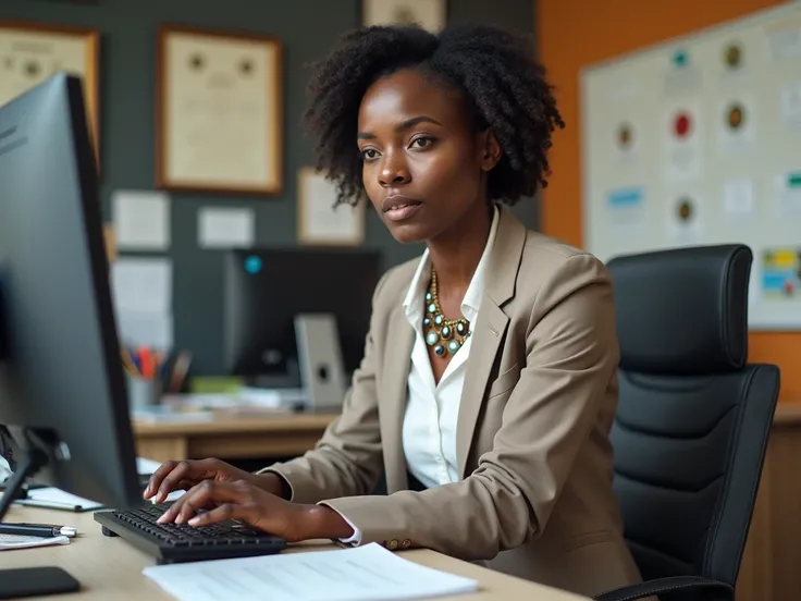 An African woman who manages all the procedures related to your fleet : immatriculation, assurance, Vignette, roadworthiness, car registration , Fines , importation, etc.