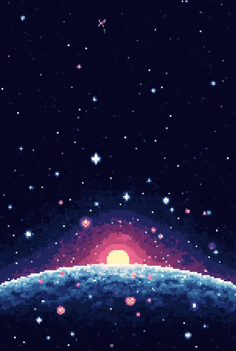 pixel art, Pixel.  universe, space, Vacuum . Background, Bottom, wallpaper