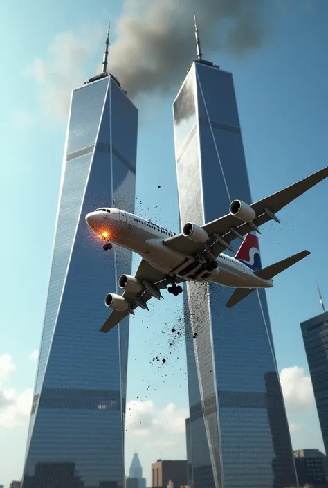 Plane that crashed into twin towers 