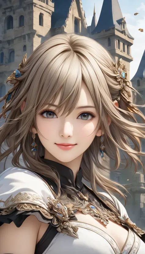 Final Fantasy Style , Takahashi Kazunari's masterpiece, Depiction of a face expressed down to the smallest detail, Detailed Eyes 、Detailed faces、A masterpiece of hair drawn down to the smallest detail , top quality, illustration , Super Detail, fine ...