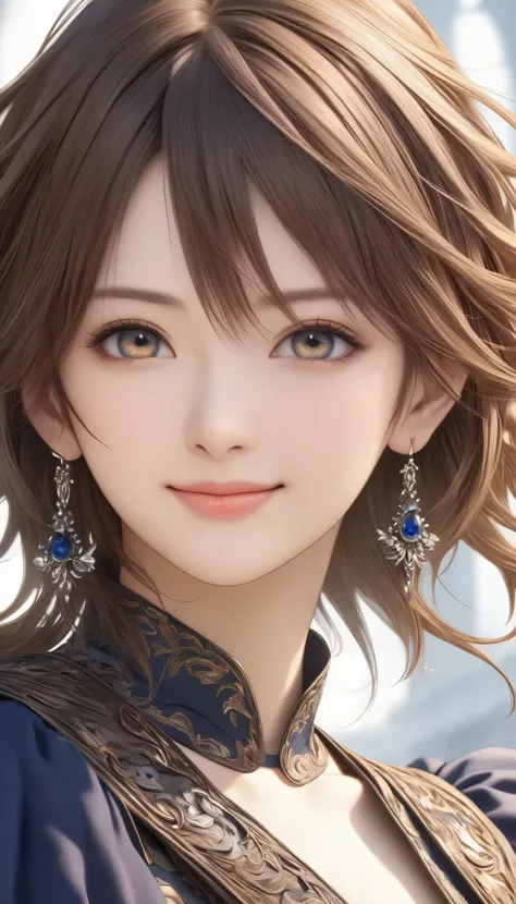 Final Fantasy Style , Takahashi Kazunari's masterpiece, Depiction of a face expressed down to the smallest detail, Detailed Eyes 、Detailed faces、A masterpiece of hair drawn down to the smallest detail , top quality, illustration , Super Detail, fine ...