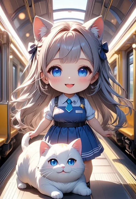 (masterpiece), (ultra-detailed:1.3), best quality, clear focus, dramatic scene, cinematic, shadow, (ultra-high resolution:1.3), (8k:1.3), perfect anatomy, perfect face, (detailed face), (detailed eyes:1.2), (chibi:1.3), 1 girl\(chibi, famous Japanese chibi...