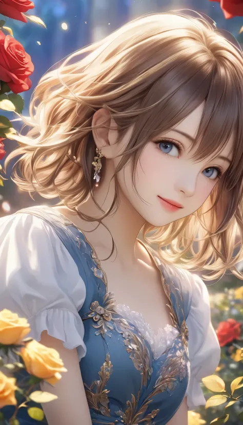 Final Fantasy Style , Takahashi Kazunari's masterpiece,  Depiction of a face expressed down to the smallest detail,  Detailed Eyes 、Detailed faces、A masterpiece of hair drawn down to the smallest detail ,  top quality,  illustration ,  Super Detail,  fine ...