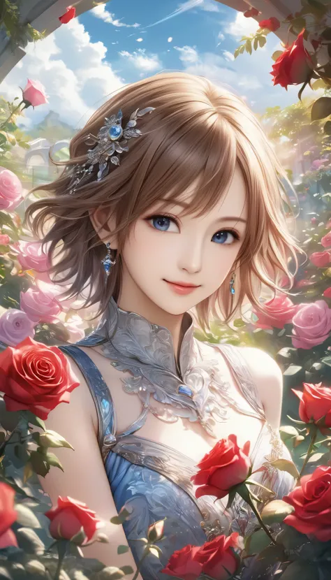 Final Fantasy Style , Takahashi Kazunari's masterpiece, Depiction of a face expressed down to the smallest detail, Detailed Eyes 、Detailed faces、A masterpiece of hair drawn down to the smallest detail , top quality, illustration , Super Detail, fine ...