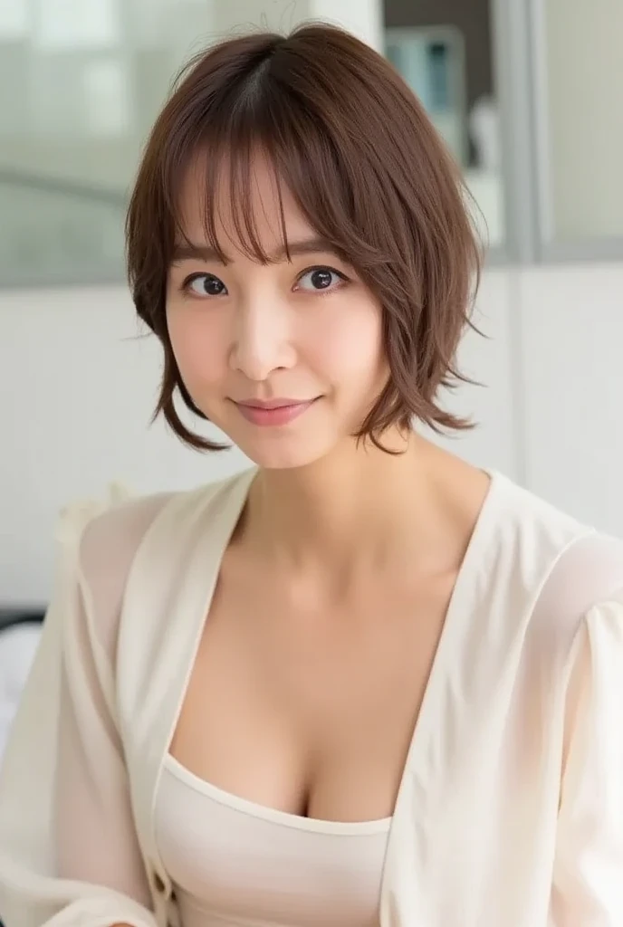 8k,  RAW photos in the loop,  top quality,  Masterpiece:1.2),( is present,  photorealistic:1.37),  Super Detail, Big Breasts、valley、((Breast swelling 1.8))、naked,上naked, boobs, chikubi,Breasts,  ecstasy face,  Light colored panties ,  facing forward,  long...