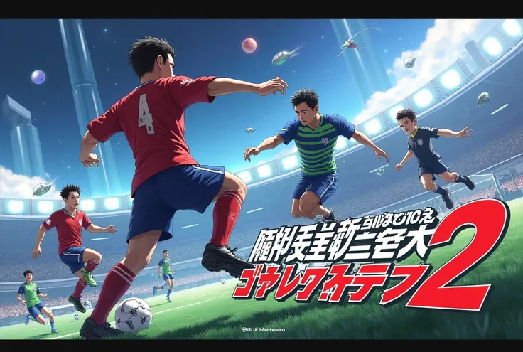 soccer no master galactic 2 en lettre Japonais. avec plusieurs personnage charismatic en Arrière-plan.
[date]
[DVD ]