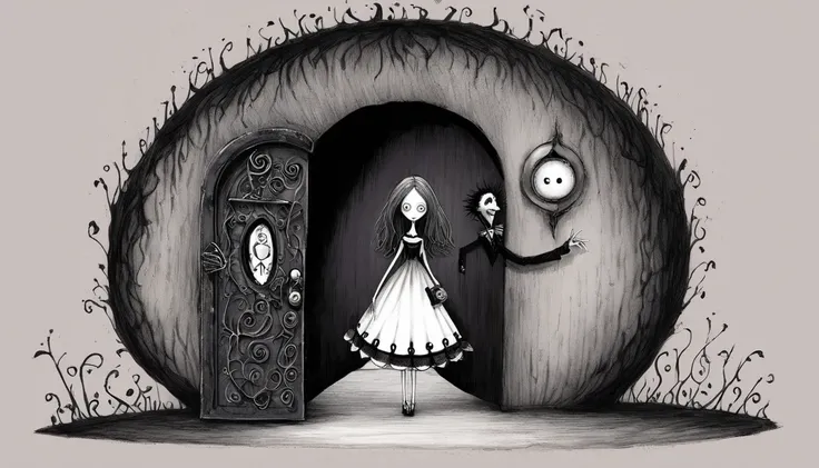     Tim Burton's style、secret door、An interesting person