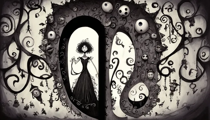     Tim Burton's style、secret door、An interesting person