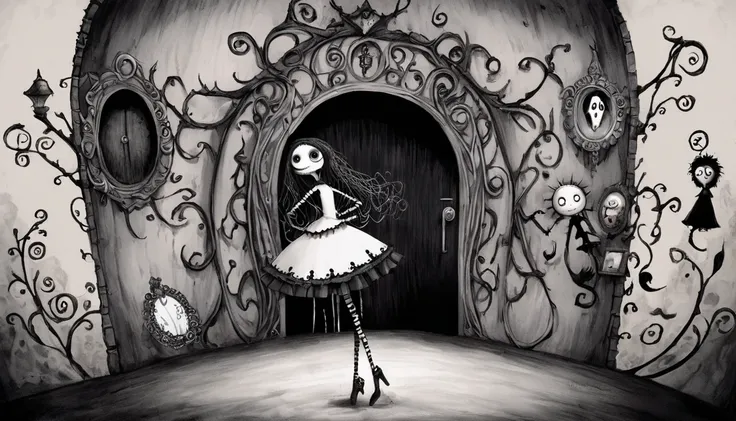     Tim Burton's style、secret door、An interesting person