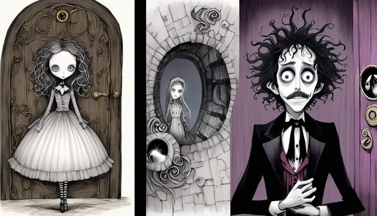     Tim Burton's style、secret door、An interesting person