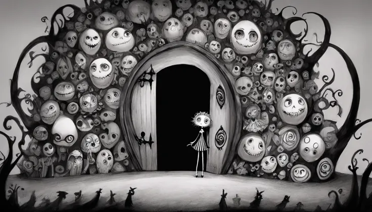     Tim Burton's style、secret door、An interesting person