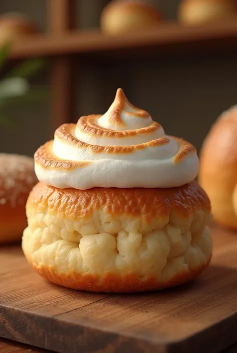 Filipino Meringue Roll pandesal