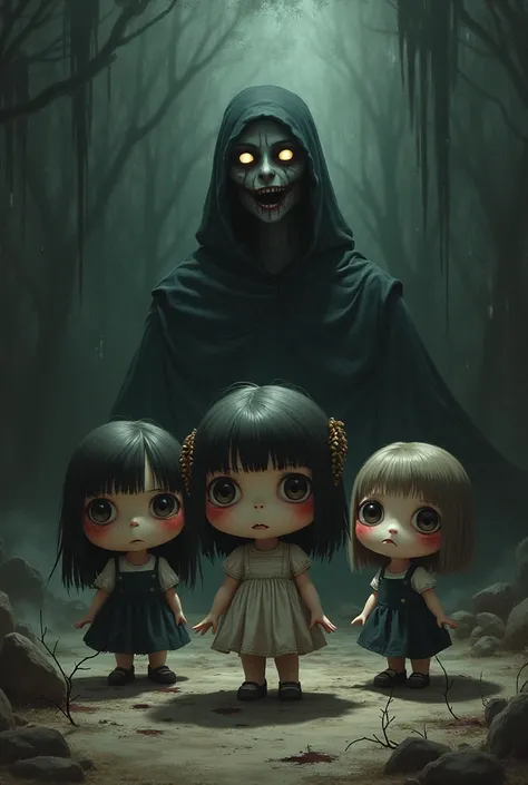 Scary chibi girls