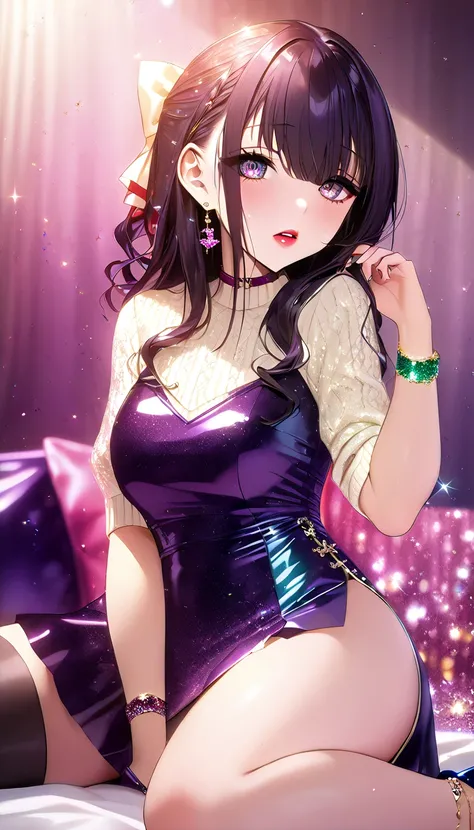 {{{{{3,  318 trillion pixels high resolution ,  extremely detailed,  she is a plump woman from a prestigious family 、Adorable 、 very good-natured ,  a wealthy girl who grew up in a wealthy family 、Her face looks small、 her body is erotically treated 、 imag...