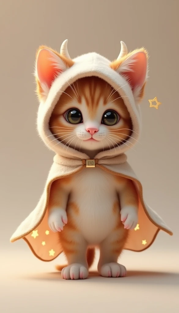  realistic cute kitten　双子座♊︎着ぐるみを着せて　Stand up