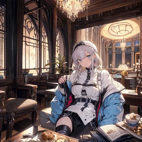 (from below:1.2,  top quality ),  girl ,  platinum colored hair military uniform  , The dreamer wants purplish  blue eyes , (from below:1.2,  top quality ), a  girl ,  blonde hair , The dreamer wants purplish  blue eyes ,  medium ,  Lori does it , ( Master...