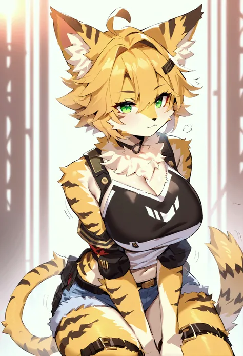 (top quality, best quality, Sollyz, High-quality illustrations, masterpiece, perfect artwork, cinematic light and shading, 16k, 1080p, uploaded on e621)(kemono, furry, anthro, alone), 1 larger female, (very detailed body, face, tail, arms, hands, legs, hea...