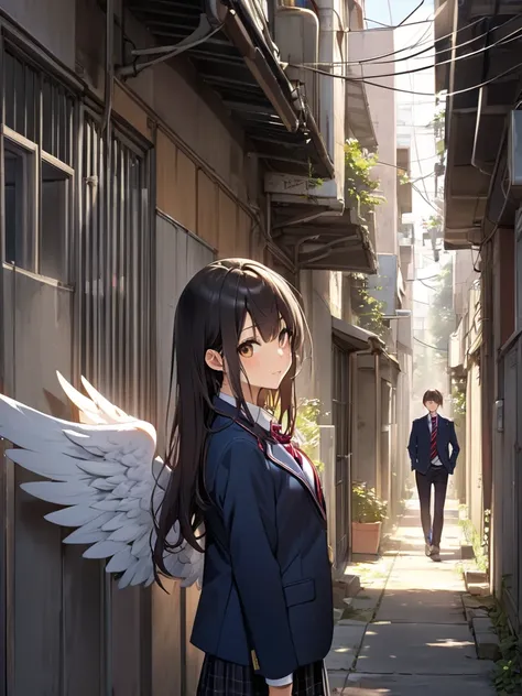 Afternoon of angels , school blazer , Back Alley