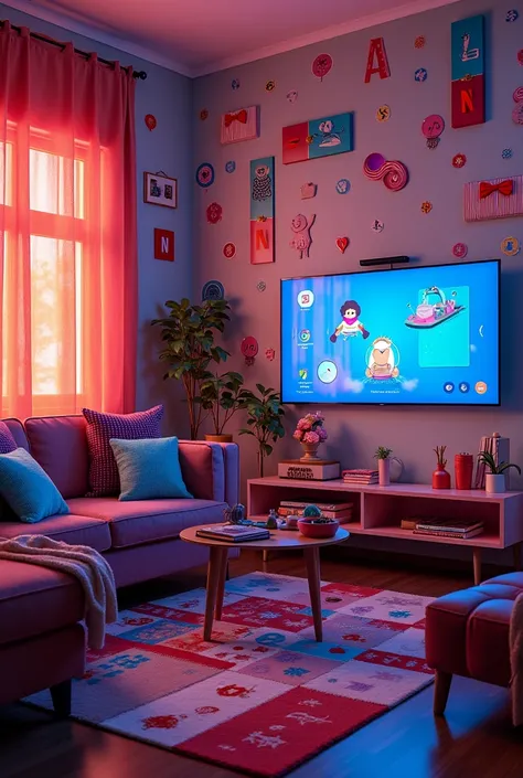 Why we should buy Netflixi Decorations with colorful patterns for ren and families and specifically mention filters and ren's profile