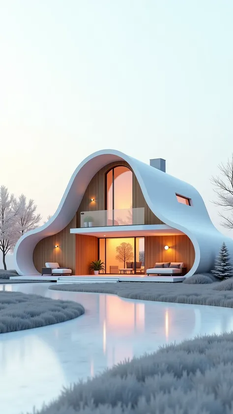 One-story house made of curves, High standard house 