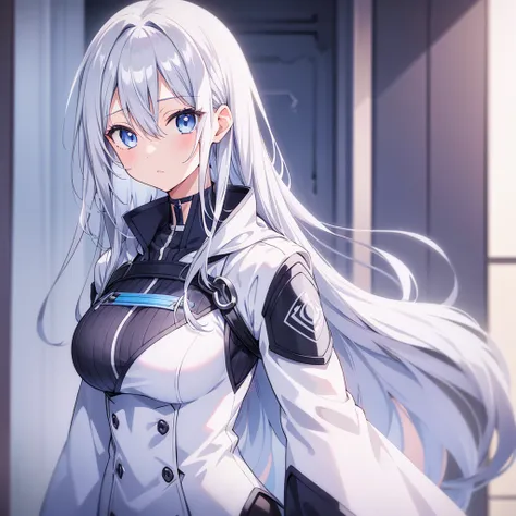 Close up of woman with white hair and blue eyes, Gray Hairの, perfect Gray Hairの girl, 短いGray Hairの女の子, Gray Hairの女の子, Gray Hair,  Tall Blue Eyed Anime Man  , female  anime character, Gray Hairの lady, Gray Hairの deity, male  anime character,  Silver Hair,  ...