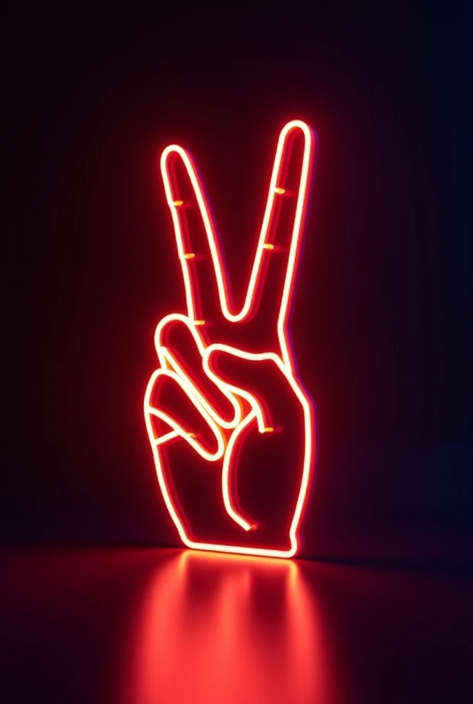 ✌️ in LED lights