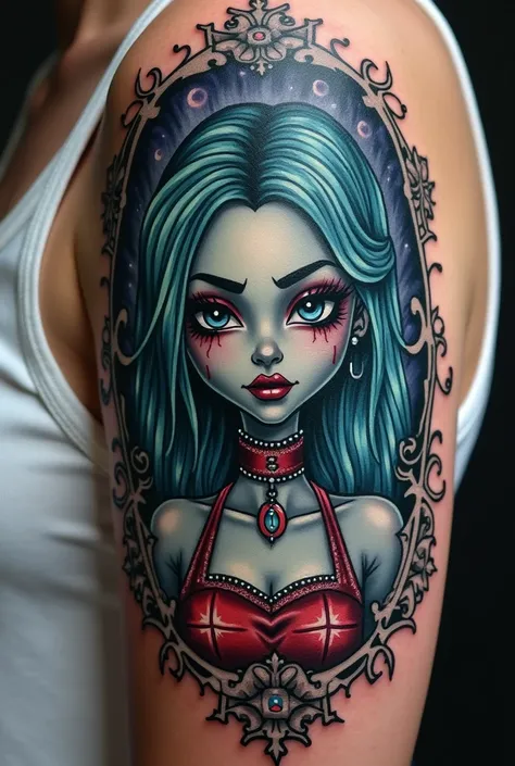 Make me a ghoulia from monster high tattoo 