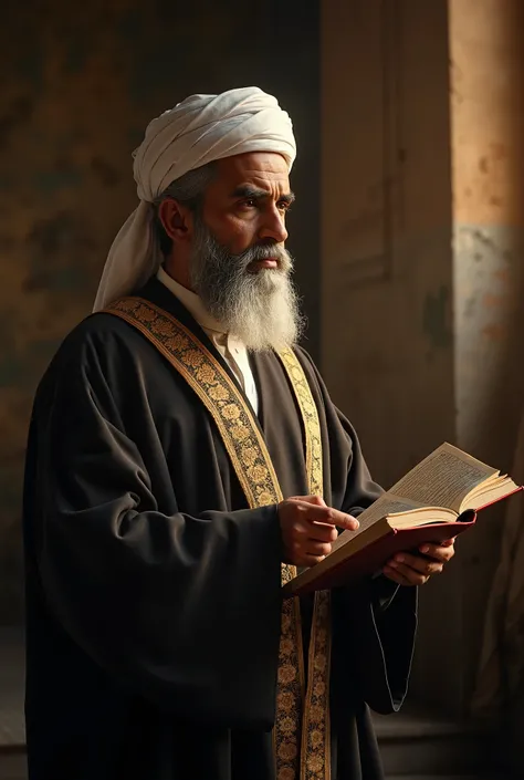 I make a picture of Imam Hassan al-Banna explaining to his students .  High quality realistic cinematic, perfect lighting, high contrast HDR, soft light effects, old effects, old effects, shadow effects, frames