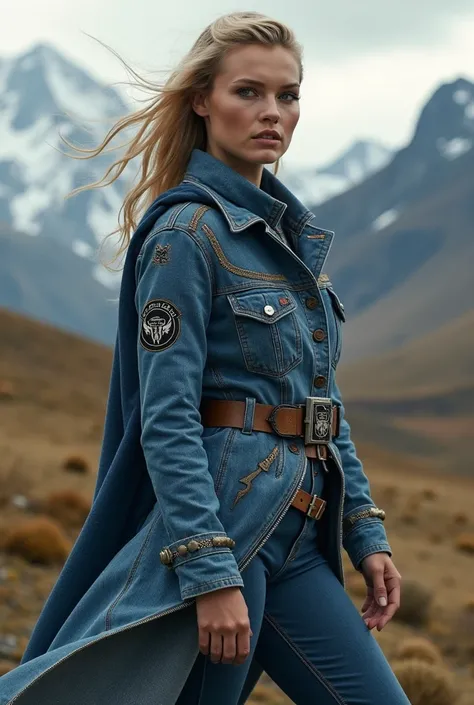 Design denim women's clothing inspired by thor