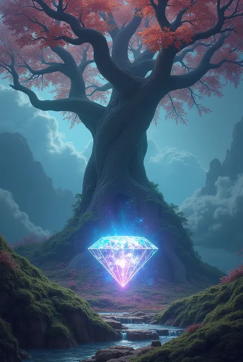 Include a tree and a diamond