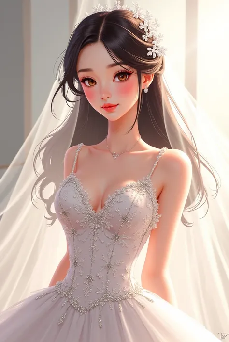 HD, Webtoon, Anime, Character, Sexy, female, woman, girls, the novel's extra, yoo yeonha, wedding dress