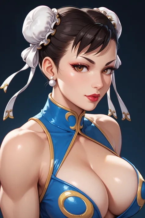  Make Chun Li busty (88cm bust ) With sexy costumes by Zatanna from DC Comics 