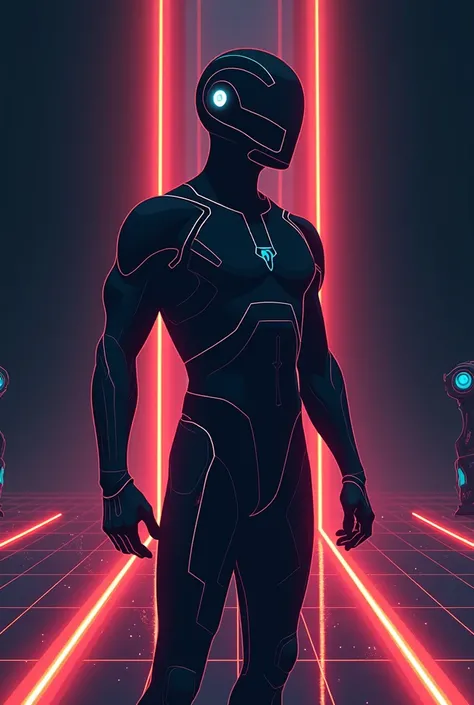 Tron minimalist pop art