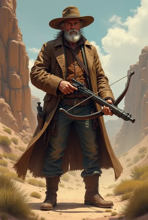 western uncle with crossbow