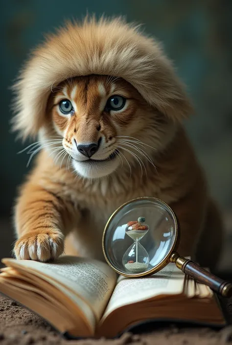 Combine animals with scientific elements, such as a magnifying glass, an open book or even an hourglass, symbolizing the search for knowledge about the species. Perhaps a magnifying glass on an animal's paw or on the animal world.