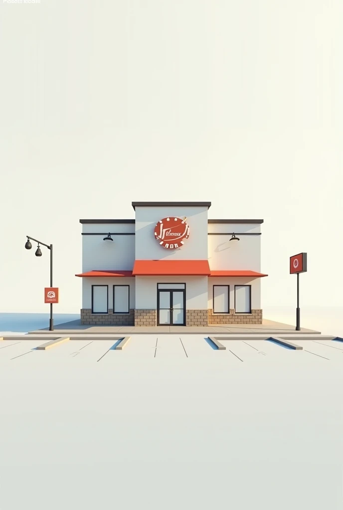 Simple parking lot and restaurant logo
