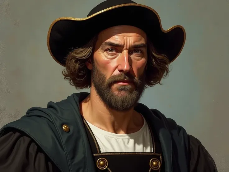 realistic image of Christopher Columbus