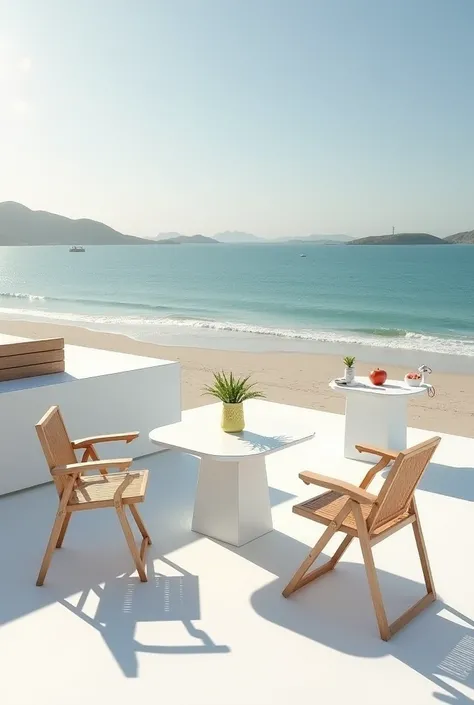 folding chair and table design and the name Sea chairs and tables Avila