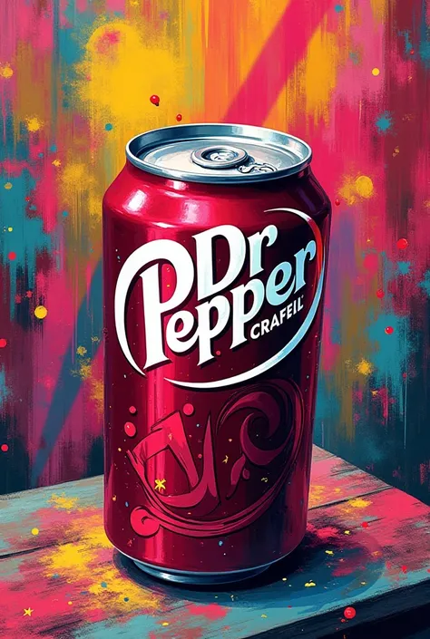 Pop Art background with 420 styled Dr Pepper