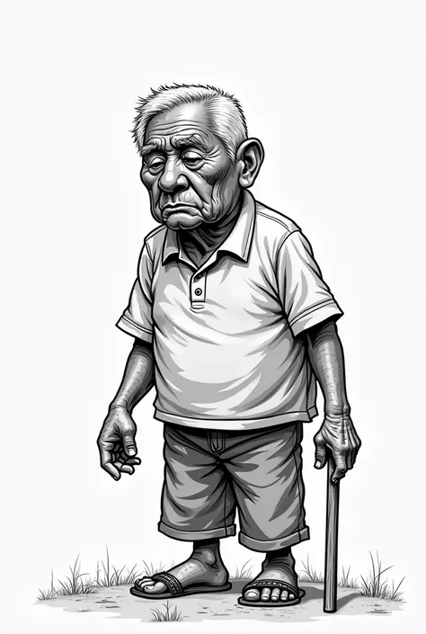 Sad Elderly Figure: Represents the older generation's concern about the decline of traditional language use and the potential loss of cultural heritage.
Possible Caption:
 * "Nasaan na ang wika natin?" (Where is our language now?)
 * "Modernisasyon o Pagli...