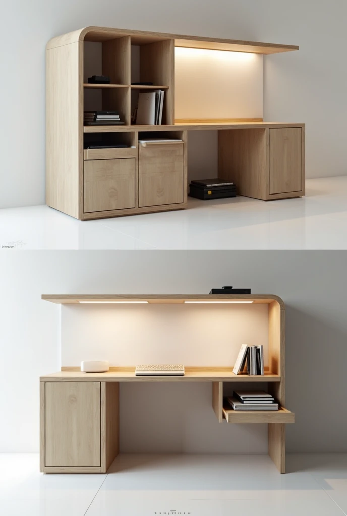 Design a modern folding furniture for a small space