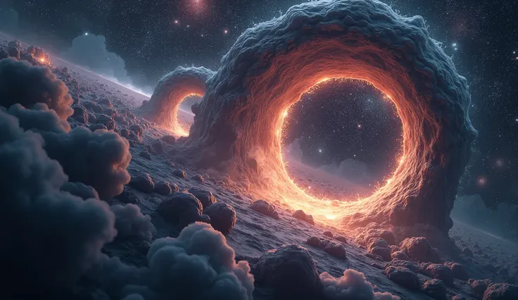 Wormholes in space

